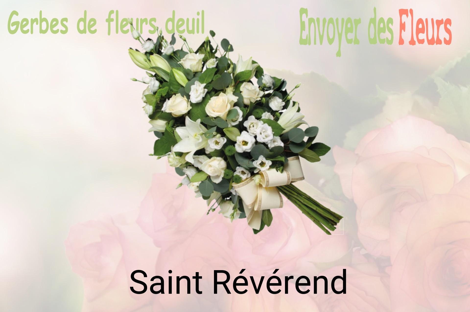 Gerbe de fleurs de deuil livrée à Saint-Révérend